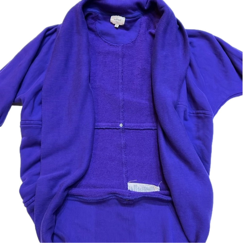 Aritzia Wilfred Diderot Purple Open Carigan size Small